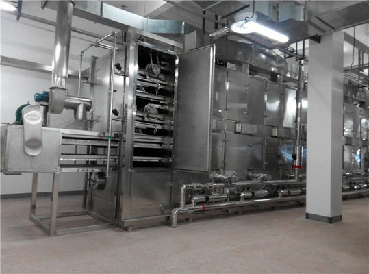 Acier inoxydable 100kg/h DW Mesh Belt Dryer Oven Machine