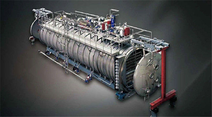 Type horizontal en lots de tambour sécheur de vide de produit alimentaire d'eau chaude